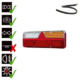 Rechts | LED Trailerlamp | dynamisch knipperlicht | 9-36v | 200cm. kabel | VC-1012-VC-1012
