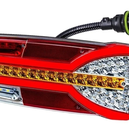 Rechts | LED achterlicht dynamisch knipperlicht | 12-24v | 7-PIN AMP connector | V14C7-902B7-V14C7-902B7