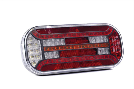 Rechts | LED achterlicht met driehoek reflector | 12-24v | VC-3102-VC-3102