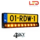 Kentekenplaathouder met ingebouwde LED-bar - LG941
